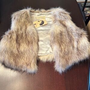 Faux Fur Vest S/M